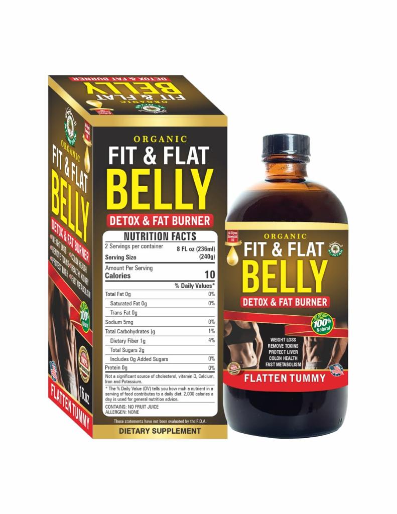 Organic Fit & Flat Belly: Detox & Fat Burner
